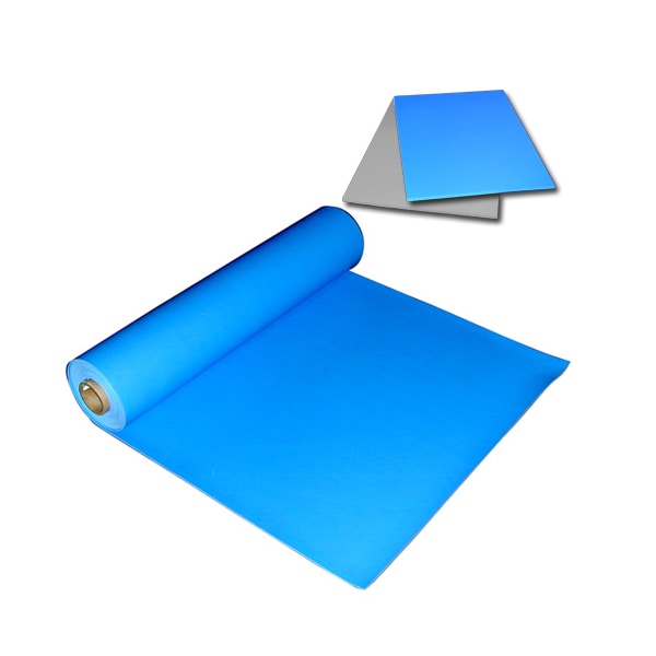 Transforming Technologies Homogeneous Vinyl Table Mat, Blue, 0.093" x 2' x 50' VMC2450B - main